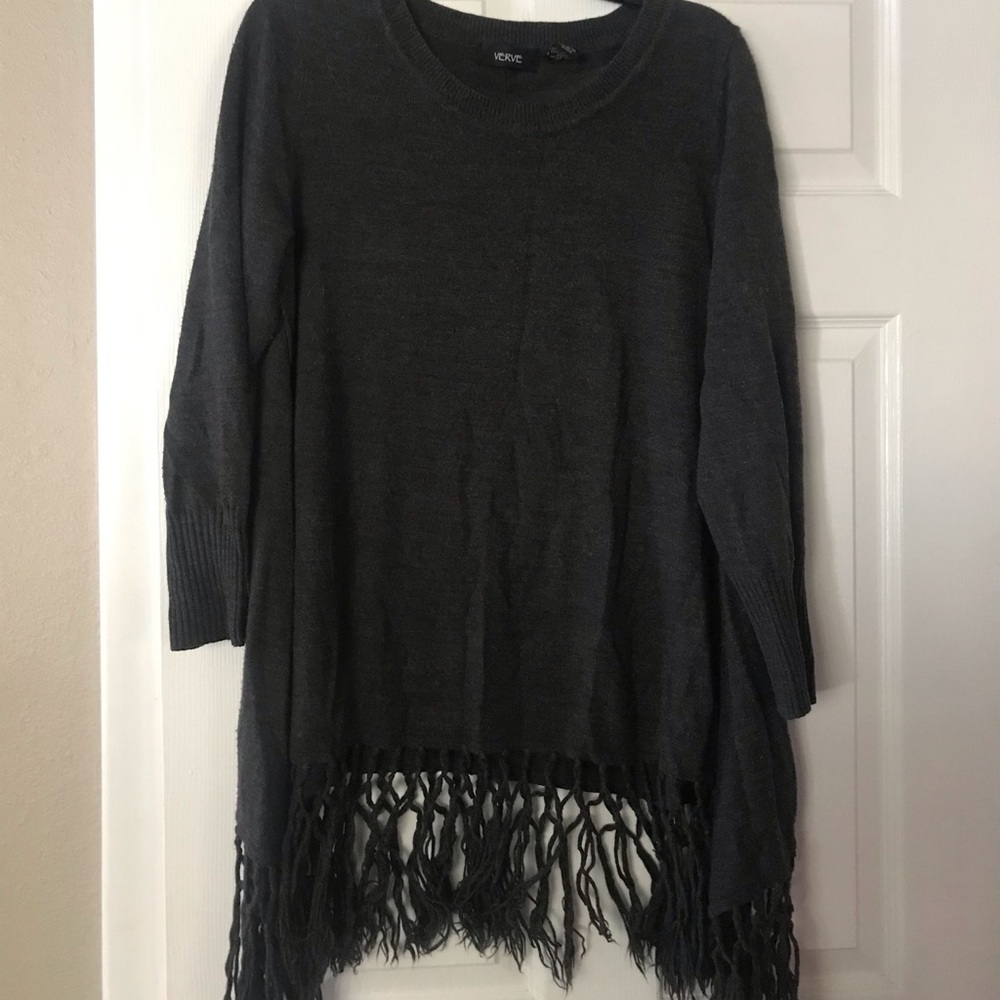 Verve Fringe Sweater 1xl